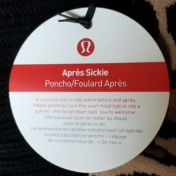 NEW!! LULULEMON *Rare*Apres Sickie Poncho/Scarf - Picture 11 of 11